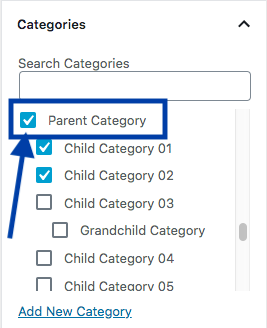 Parent category
